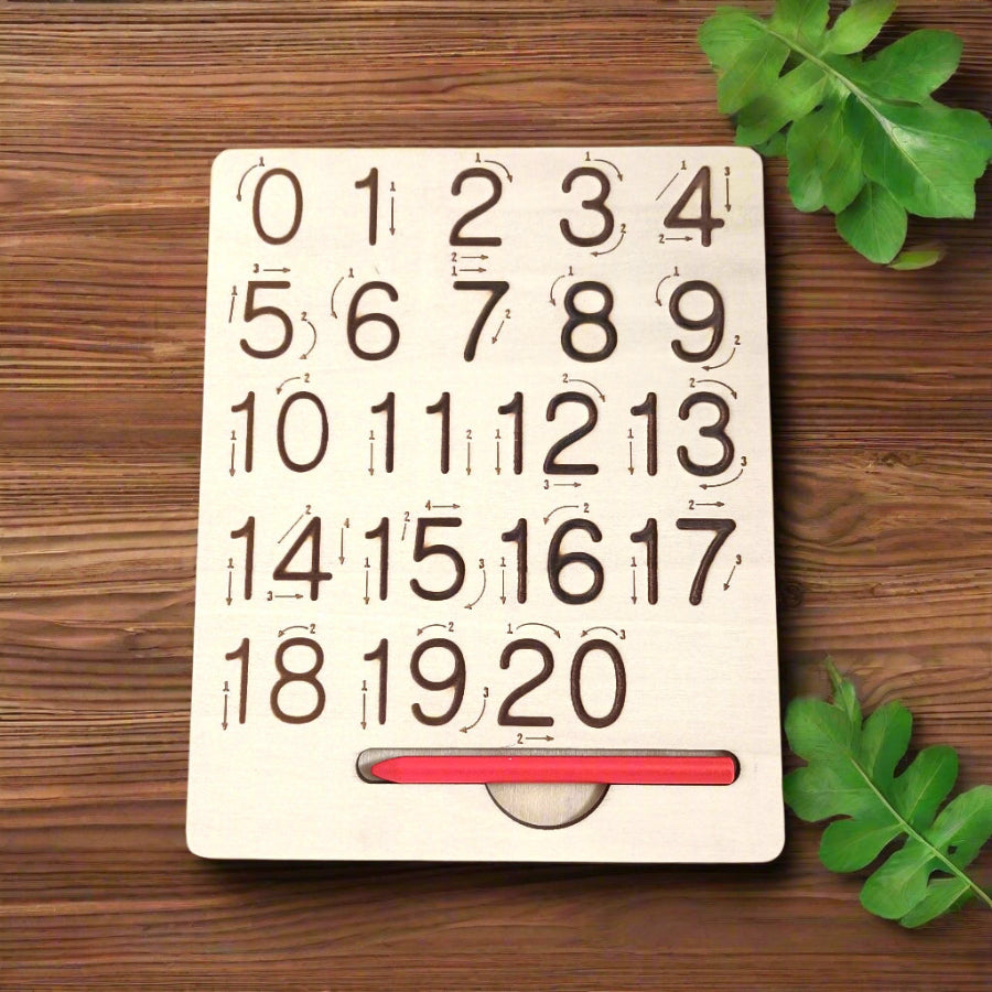 Number and Shapes  Wooden Learning Board