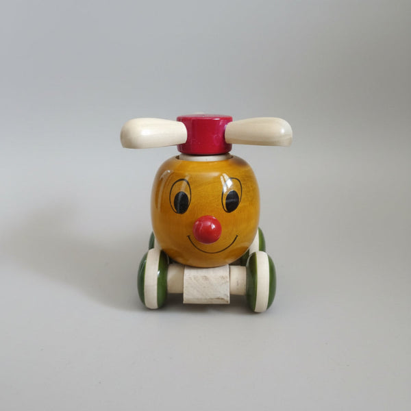 Wooden Lacquered Helicopter Stacker