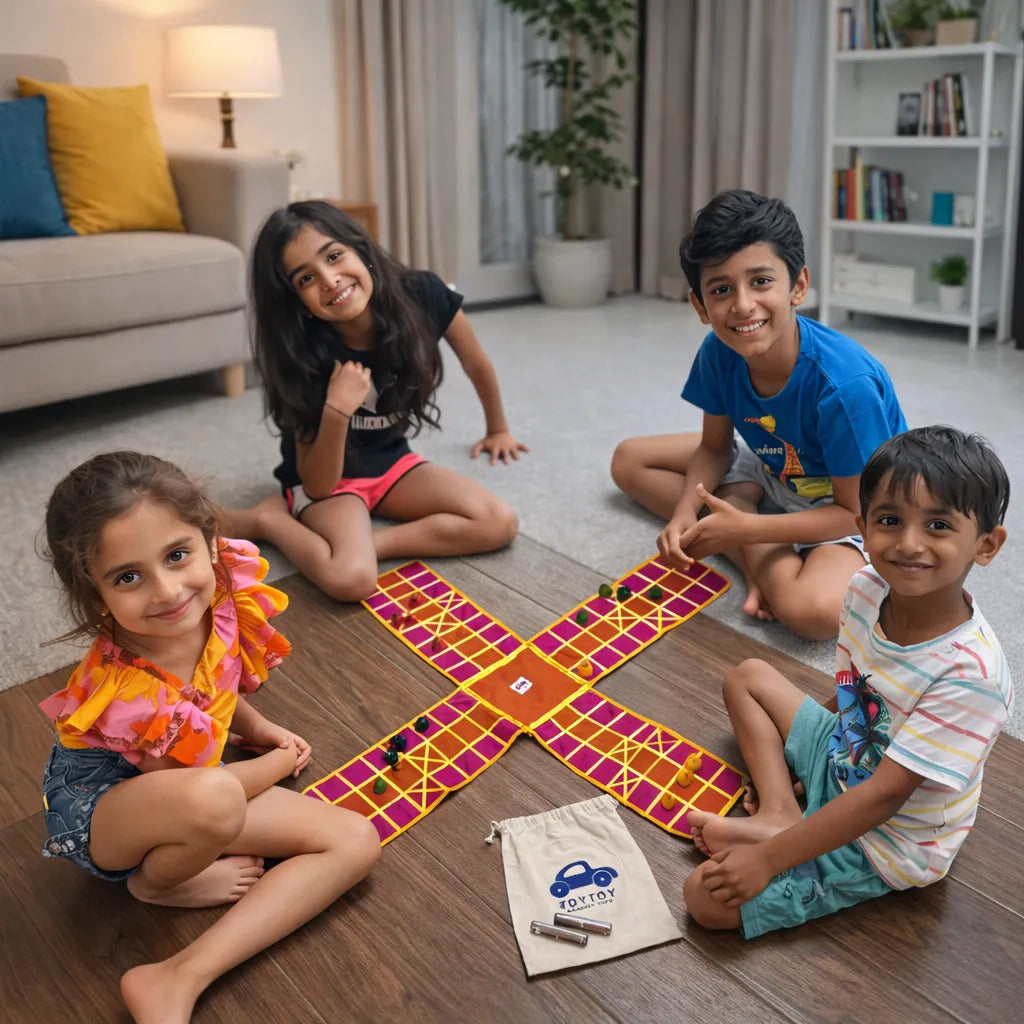 Pagade A Timeless Game for Family Fun & Strategy | Pachisi (Multicolour) Colors may vary