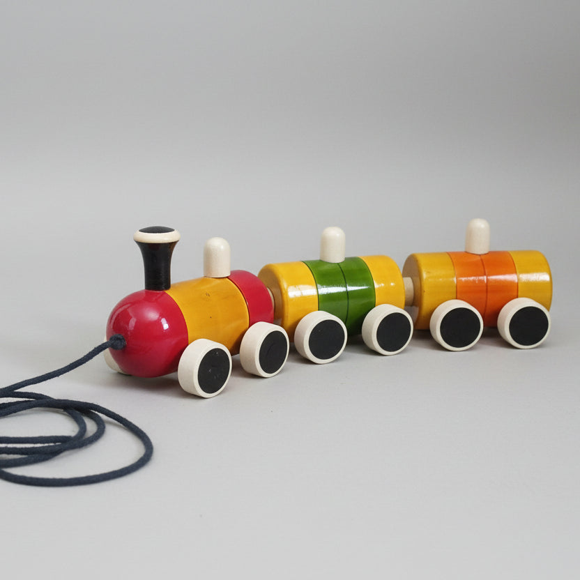 Wooden Active Play Pull Along Train