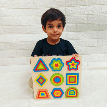wooden toys puzzle geometric shape