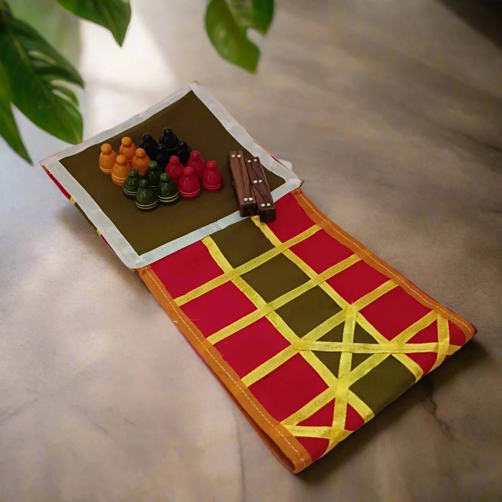 Pagade Traditional Strategy Game Chausar Fun Pachisi (Multicolour) Colors may vary - WeToyToy