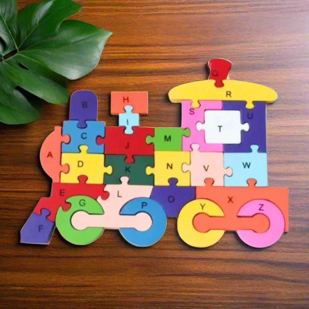 Wooden Alphanumeric Jigsaw Puzzle Learning Toy - WeToyToy Hen