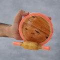 Wooden Chakla Belan Learning Imaginative Skill Development Montessori - WeToyToy Peach