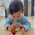 Wooden Cresent Abacus Rattle Educational Handmade Toy Montessori - WeToyToy