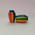 Wooden Décor Colourful Pots Miniature Traditional Art Sustainable Non - Toxic - Multicolour - WeToyToy Rainbow Small