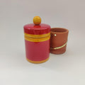 Wooden Jar with Lid Décor Gifting Non Toxic Paint | Eco friendly - WeToyToy Red