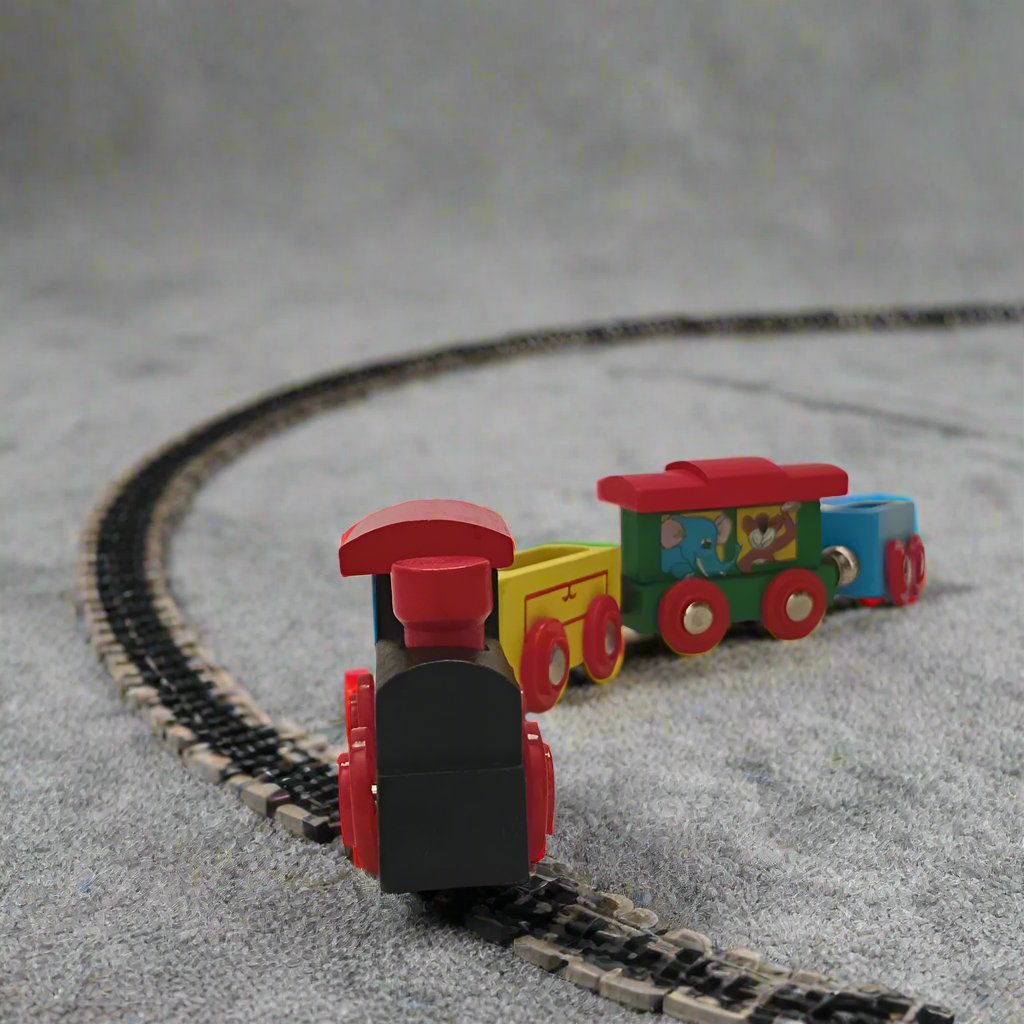 Wooden Magnetic Train Set - WeToyToy Style 1