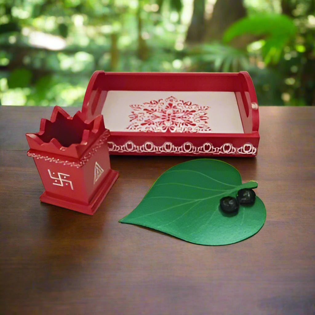 Wooden Traditional Sankranti Combo - WeToyToy Combo with Tray